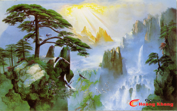 Tranh Núi - Nước - Phong Thuỷ